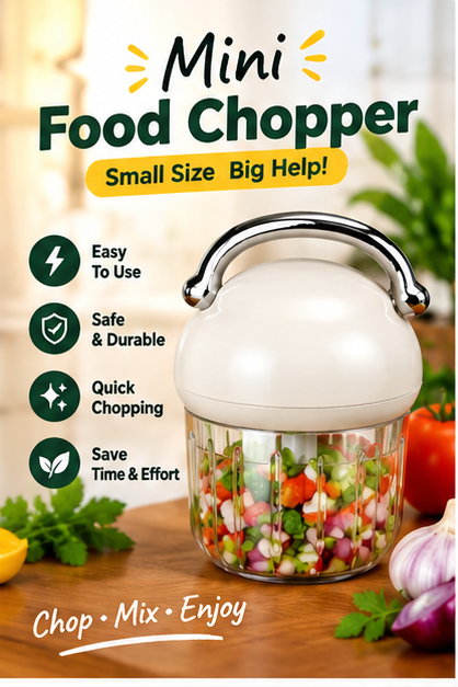 Mini Electric Chopper – Powerful & Compact Kitchen Helper