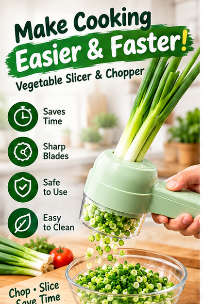 Handheld Vegetable Slicer & Chopper