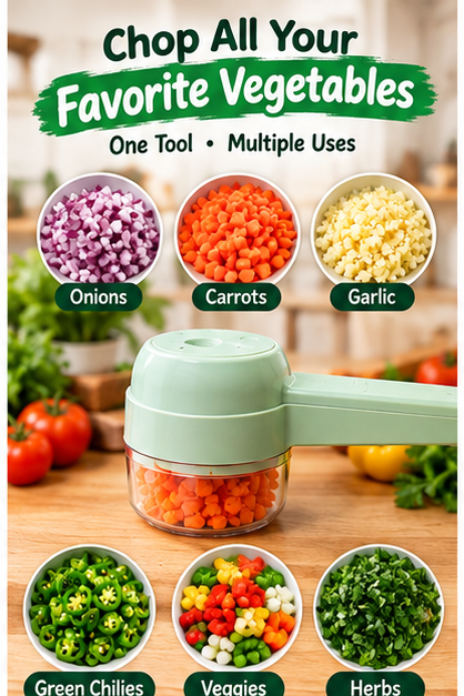 Handheld Vegetable Slicer & Chopper