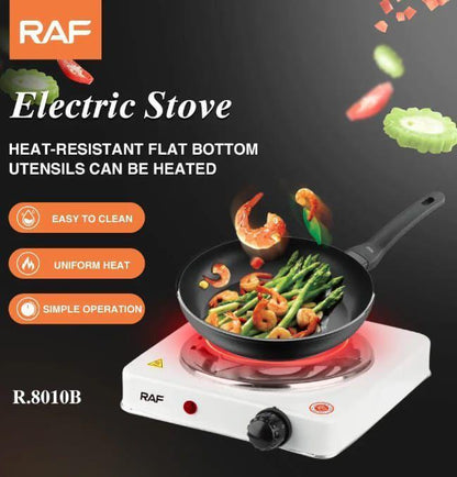 1000W Electric Hot Plate Stove | Single Burner Cooking Plate with 5 Heat Levels - COD Pakistan |