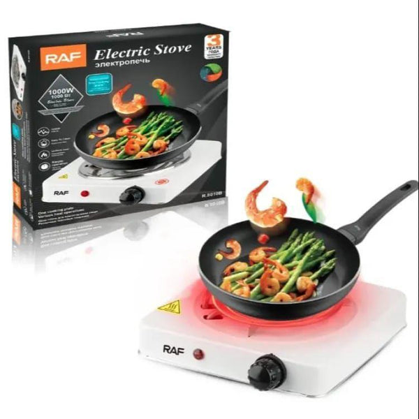 1000W Electric Hot Plate Stove | Single Burner Cooking Plate with 5 Heat Levels - COD Pakistan |