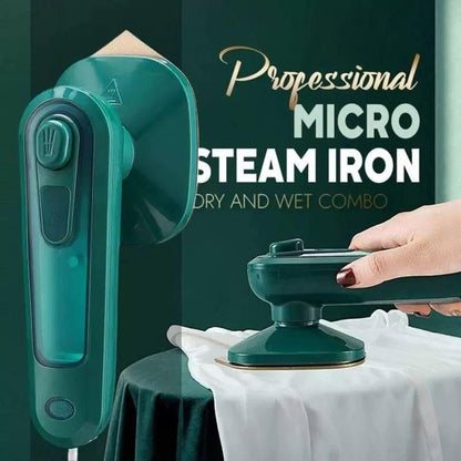 Professional Micro Steam Iron - 2 in 1 Wet & Dry Handheld Garment Steamer