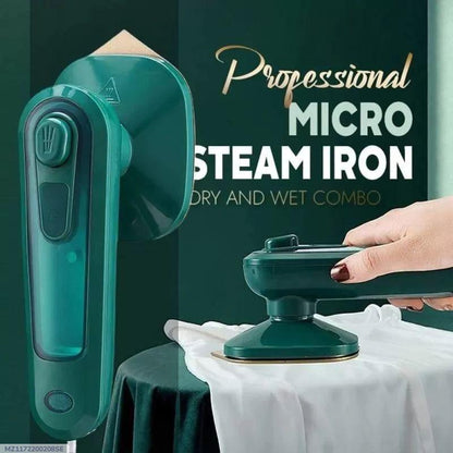 Professional Micro Steam Iron - 2 in 1 Wet & Dry Handheld Garment Steamer