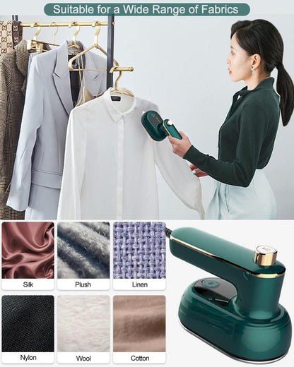 Professional Micro Steam Iron - 2 in 1 Wet & Dry Handheld Garment Steamer