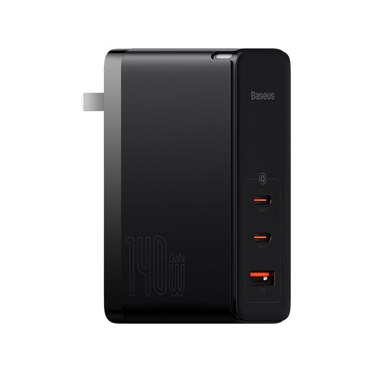 Baseus GaN5 Pro 140W 2Type-C+1USB Port Fast Charger (With Superior Series Cable C to C 240W 1M)