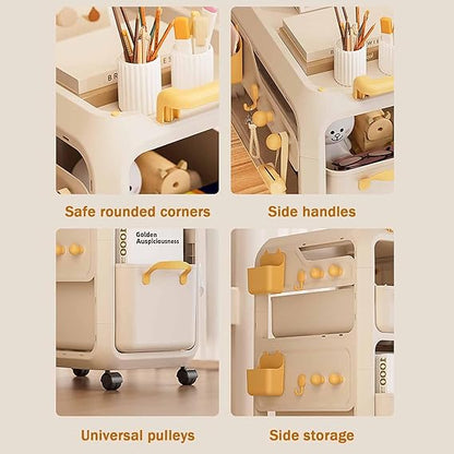 Removable Storage Cart Under Desk Trolley(Two Layer)