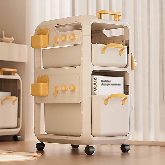 Removable Storage Cart Under Desk Trolley(Two Layer)