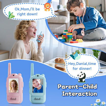 Video Walkie Talkie Set Rechargeable for Kids