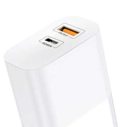Aspor A851 Gan Charger 65W QC3.0 Wall Charger Multi Port USB Adapter