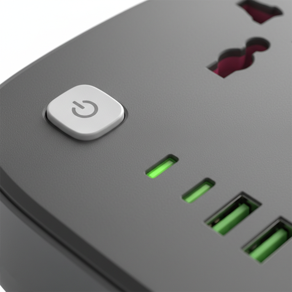 BEME Power Strip 2 Multi Port Power Extention