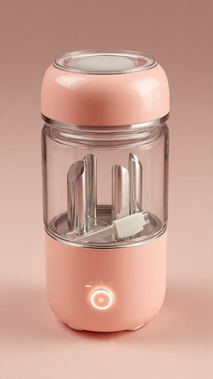 Mini USB Rechargeable Electric Food Chopper 250ml | Portable Wireless Garlic & Vegetable Chopper - COD Pakistan