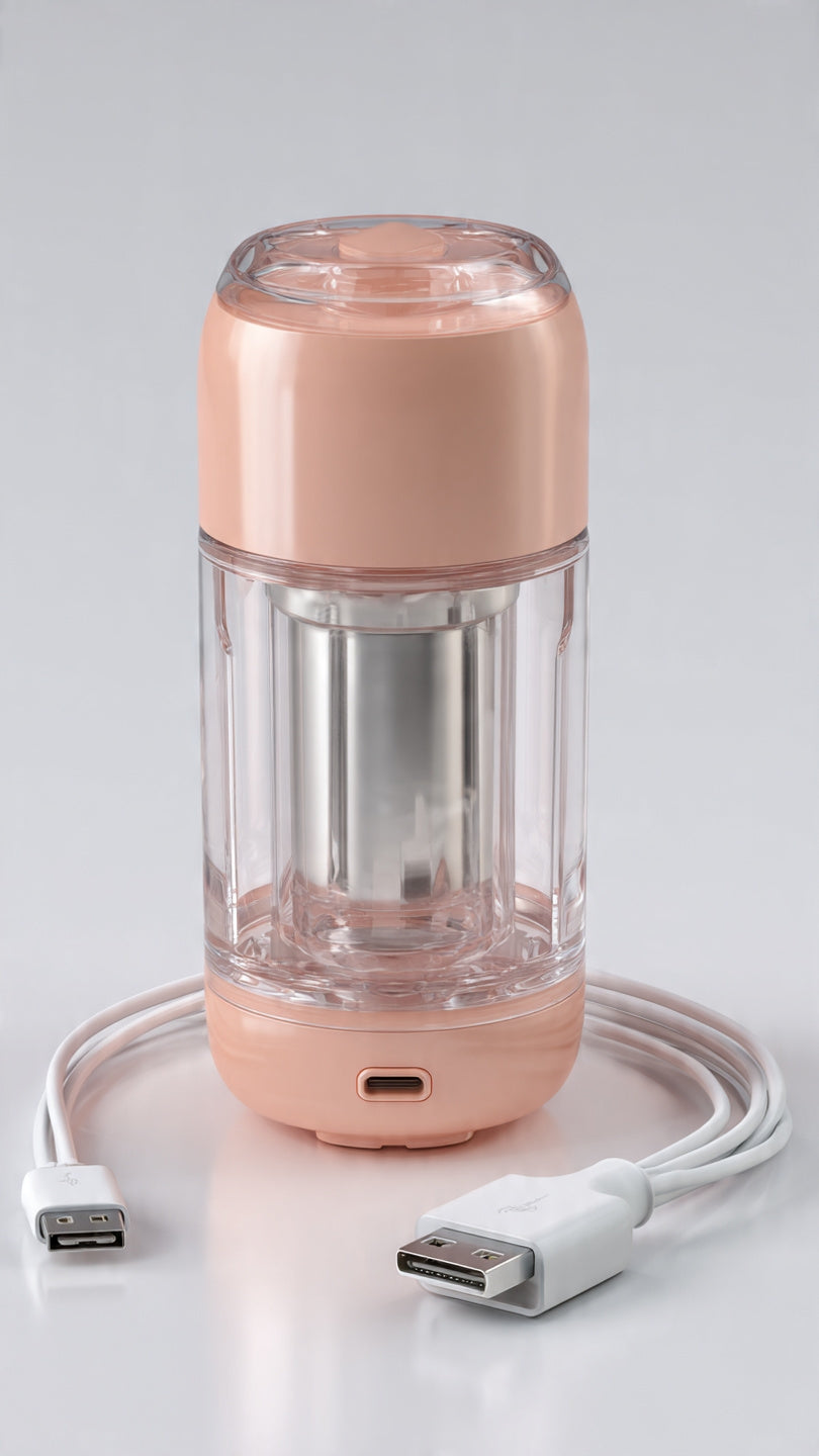 Mini USB Rechargeable Electric Food Chopper 250ml | Portable Wireless Garlic & Vegetable Chopper - COD Pakistan