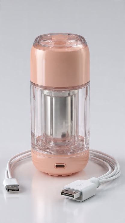 Mini USB Rechargeable Electric Food Chopper 250ml | Portable Wireless Garlic & Vegetable Chopper - COD Pakistan