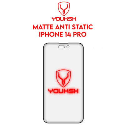 YOUKSH Apple iPhone 14 Pro Anti Static Glass Protector With YOUKSH Installation Kit