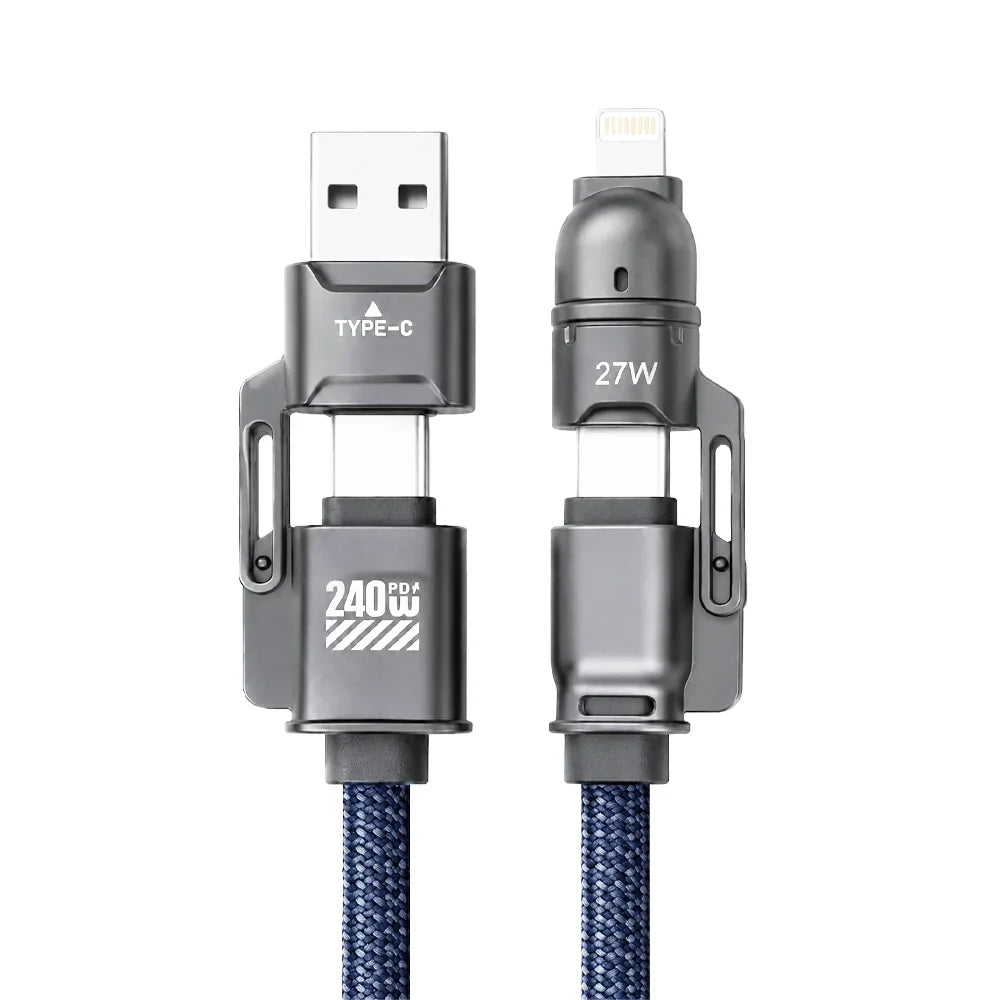 Italio Tech Link Pro 240W Fast Charging 4 in 1 Cable
