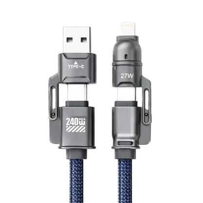 Italio Tech Link Pro 240W Fast Charging 4 in 1 Cable