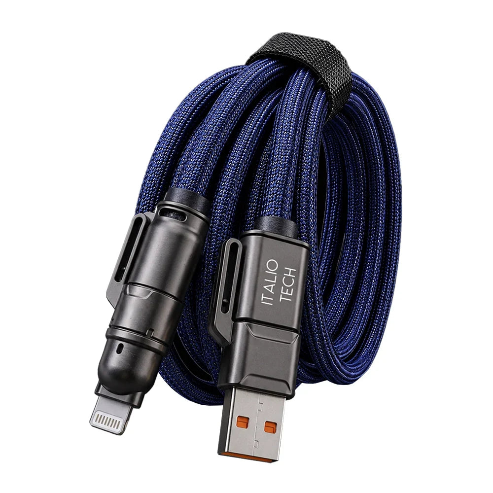 Italio Tech Link Pro 240W Fast Charging 4 in 1 Cable