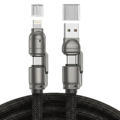 Italio Tech Link Ultra 240W Fast Charging 4 in 1 Cable