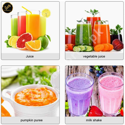 6 Blades USB Rechargeable Portable Juice Blender 380ml | Mini Smoothie Maker Bottle - COD Pakistan