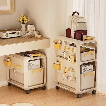 Removable Storage Cart Under Desk Trolley(Two Layer)