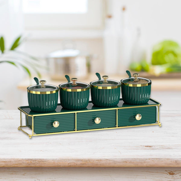 Luxury Spice Jar and Seasoning Organizer Set