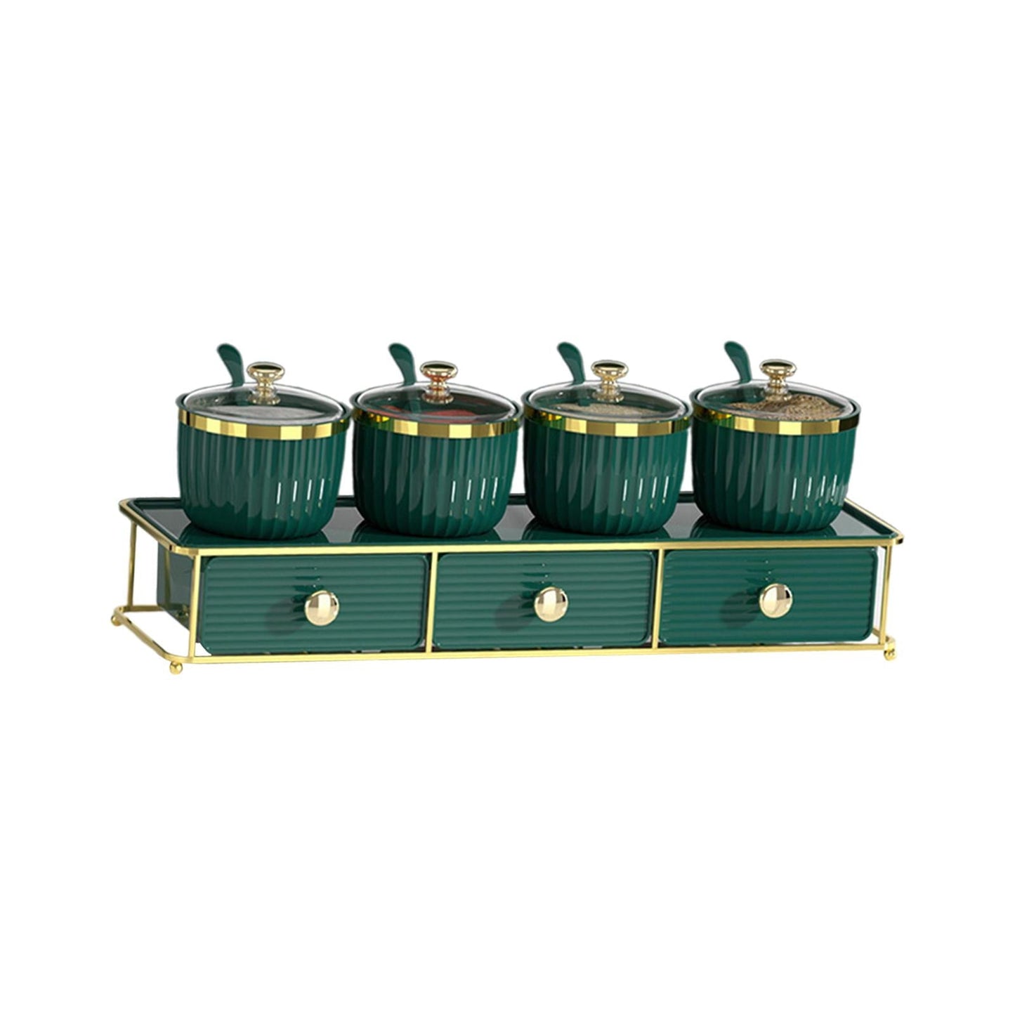 Luxury Spice Jar and Seasoning Organizer Set